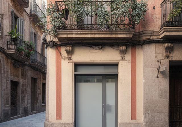 Fachada de la oficina de El Toro Tesoro en una calle del centro histórico de Barcelona